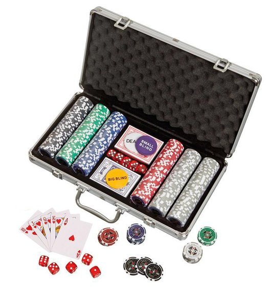 Pokerkoffer Deluxe (300 Laser Chips)