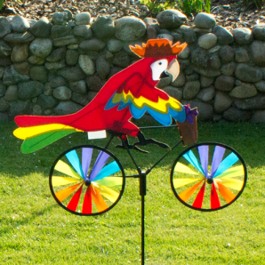 Windrad Windspiel Biker Papagei Jr.