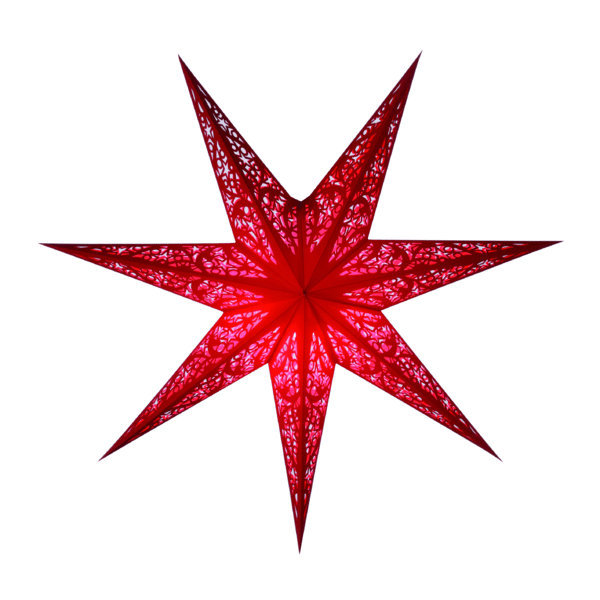 Starlightz Papierstern Siluett red