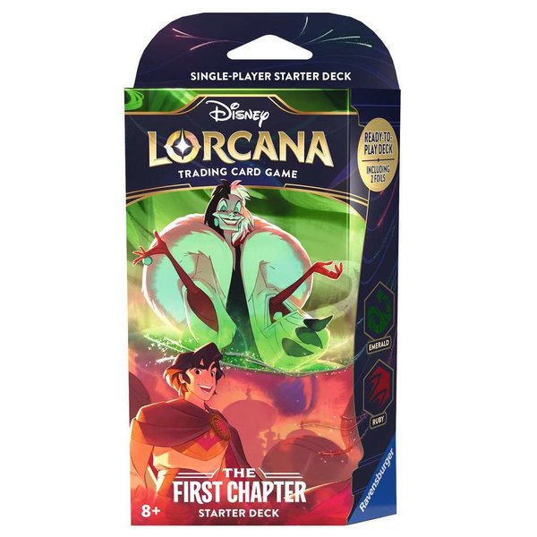 Disney Lorcana: The First Chapter – Starter Deck Emerald and Ruby