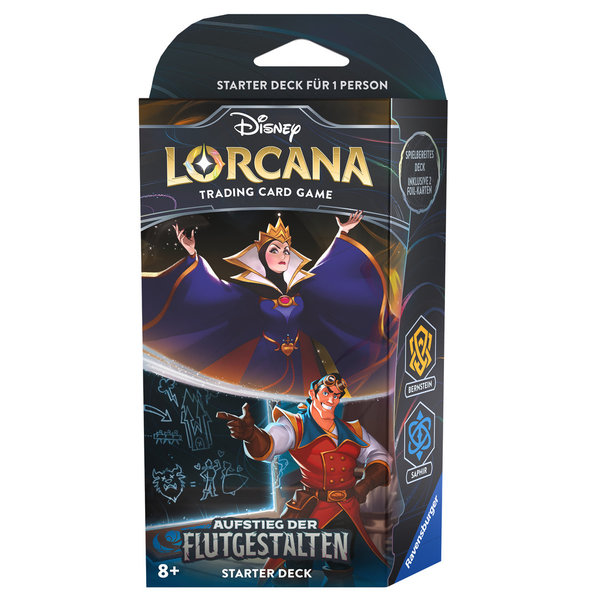Disney Lorcana: Aufstieg der Flutgestalten - Starter Deck Bernstein und Saphir
