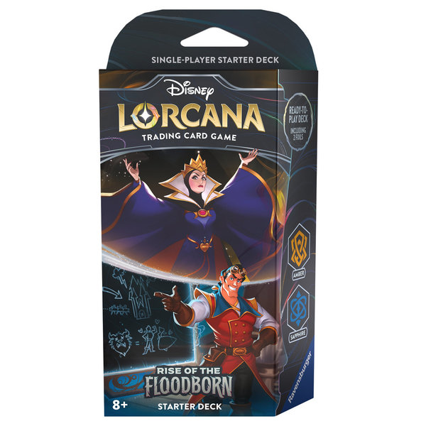 Disney Lorcana: Rise of the Floodborn - Starter Deck Amber and Sapphire